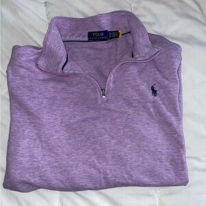 Polo Ralph Lauren Lavender Heather Quarter-Zip Pullover